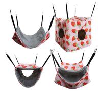 laxreheye Hammock for Small Animals - Air Tunnel for Squirrels | Washable for Small Animal Squirrels Ferrets Chinchillas Cage Accessories