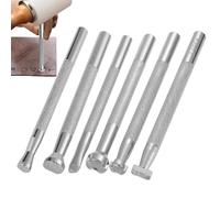 laxreheye Leather Embossing Stamp, Leather Embossing Tool Set, 6-Piece Stencils for Leather Processing and Saddle Making for Users