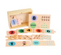 laxreheye Mathematical Material for Kindergarten | Puzzle Wooden Numbers Educational, Learning Activities for Kindergarten Games Boys Girls Home School Games