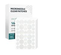 laxreheye Micro Dart Patches, Pack of 144 Face Microdart Stickers, Hydrocolloid Patch, for Beautiful Girls and Women for Daily Use on Travel, Day & Night Face Care