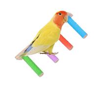 laxreheye Parakeet Ladder - Wooden Toys Bird Cage Swing | Interactive Claw Sharpening Tool for Parakeets, Conures and Lovebirds