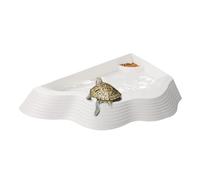 laxreheye Reptile Feeding Bowl | Non-Slip Bowl with Ramp for Turtle Food | Bath Pool for Lizards such as Gecko Snake Bearded Dragons