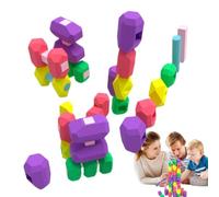 laxreheye Rock Stacking Game,Rock Stacking Game for | Sensory Building Blocks,Silicone Stackable Stones Sensory Learning Set for Ages 3-5, for
