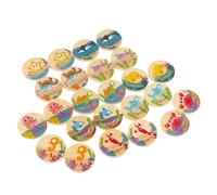 laxreheye Wooden Animal Association Game, Animal Matching Game | Concentration Memory Games for Boys Girls - Wooden Memorization Game, Wood Chips Educational Game