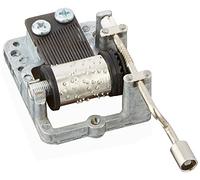 Laxury 18 Note Hand Cranked Musical Mechanism DIY Music Box Movement Different Songs Available,Tune:Edelweiss