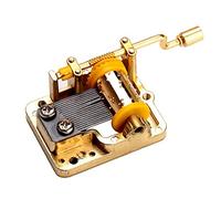 Laxury 18 Note Hand Cranked Musical Mechanism DIY Music Box Movement Different Songs Available,Tune:Amazing Grace