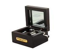 Laxury Mini Size Creative Wooden 18-Note Hand-crankMusical Box,Musicl Toys,Tune:Amazing Grace