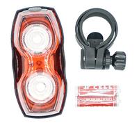 Laxzo ® 2 x LED Rear Bike Tail Light, 1/2 W Red Light Bracket with 2 Light Modes Ultra Bright USB Rechargeable Bicycle Taillights Waterproof Bike Back Light for Cycling Helmet Backpack Safety Warning