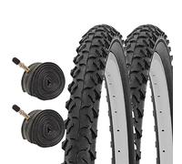 Laxzo ® 20" x 1.95 BMX Bike Tyres with Schrader Tubes for MTB Road Kids Child Bike Bicycle Tyres & Inner Tubes (Pair)