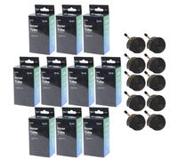 Laxzo® 700 x 35/45c Bike Tyre Inner Tube 10PCS Mountain MTB Bicycle High Puncture Resistance Butyl Rubber Schrader Valve 40mm Road Racing & Hybrid Bike Black