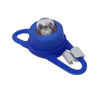 Laxzo ® Bicycle Front Light Silicone LED Head Front Rear Wheel Bike Lights Waterproof Cycling with Battery Bicycle Accessories Bike Lamp Blue Easy to install-1pc