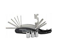 Laxzo ® Bicycle Repair Tool, 16 in 1 Bike Multi Tool Kit with Allen Keys, Screwdrivers & Spoke Wrench, Lightweight Portable Pocket Repair Kit for Road, Mountain & Cycling Bikes