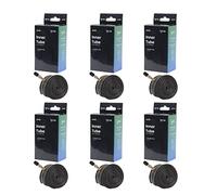 Laxzo ® Bike Inner Tube 6Pcs 24 Inch Premium High Puncture Resistance Butyl Rubber Robust With 40mm Schrader Valve Replacement Inner Tire Tubes Ideal for Road Racing & Hybrid Bike 24 x 1.75/2.125