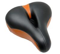 Laxzo ® Bike Seat Bicycle Saddle Comfortable for Men & Women Waterproof Soft Cushion Wide Gel Saddles For Road, Cruiser, Montain Bike, Spinning, Exercise Bikes (Brown)