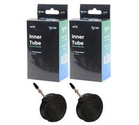 Laxzo ® Bike Tyre Inner Tube 27.5 x 1.75/2.125 Mountain MTB Bicycle High Puncture Resistance Butyl Rubber Presta Valve 48mm Road Racing & Hybrid Bike Black 2PCS
