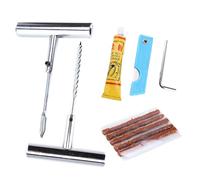 Laxzo ® Tire Puncture Repair Kit for Tubeless Tires Emergency Flat Tire Plug Tool for Car, Van, Motorcycle Heavy Duty Includes 5 Universal Repair Strings