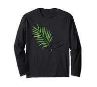 Lay A Palm Branch at The Feet of Jesus Mark 11 Illustration Long Sleeve T-Shirt