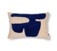 Lay Cushion Rectangular Sand/ Bright Blue