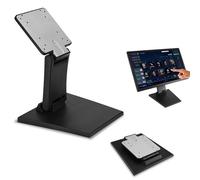 Lay Flat Monitor Stand,Adjustable LCD TV Stand Folding Metal Monitor Desk Stand with VESA Hole 75x75mm&100x100mm