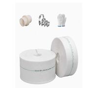 Lay Flat Water Discharge Hose， Fire Hose 1 Inch ID with 2 Clamps Lay-Flat Multiple Sizes 10-100 Meters(100meter)