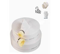 Lay Flat Water Discharge Pump Pond Hose， 10 Meters Layflat Discharge Hose for Water Pumps Draining Irrigation 1-8 inches(3.5in)