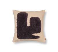 Lay Pillow Sand/ Dark Brown