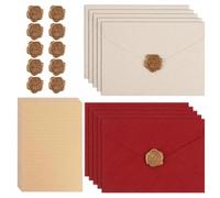 LAY STAY 35Pcs Vintage Writing Paper with Envelope, Letter Writing Set, Exquisite Vintage-Style Paper and Envelopes, Suitable for Birthday Cards, Wedding Invitations and Greeting Cards