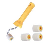LAY STAY Small Rollers for Painting Set, Foam Roller Mini Paint Rollers, Extra Small Paint Wool Brushes, Tiny Painting Tool with Handle and Refills for Touch Up Trim Edge or Corner
