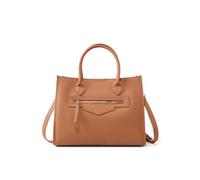 Lay U Home 33x13x26cm Niche Design Commuter Large Bag,Leather High-Capacity Retro Women's Bag,Shoulder Laptop Briefcase with Handheld Tote Option(For Daily Essentials like Makeup Mirror,Phone)