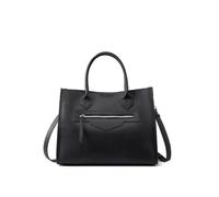 Lay U Home 33x13x26cm Niche Design Commuter Large Bag,Leather High-Capacity Retro Women's Bag,Shoulder Laptop Briefcase with Handheld Tote Option(For Daily Essentials like Makeup Mirror,Phone)