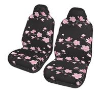 Lay U Home Cherry Blossom Car Seat Cover Anti-Fouling and Practical Protective Cover Unique Style 2 Pcs Universal Type (Spanish translation Funda Para Asiento Coche Con Flor Cerezo converted)