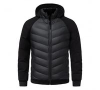 Lay U Home Men's Autumn Winter Quilted Hooded Cotton Jacket,Lightweight Warm Padded Coat with Detachable Hood-Versatile for Business Casual,Outdoor,Hiking,Cycling,Sports,Commuting,Work