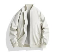 Lay U Home Men's Spring Autumn Casual Baseball Jacket,Loose Big Size-Versatile for Business Casual,Outdoor,Hiking,Cycling,Sports,Commuting,Work