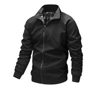 Lay U Home Men's Spring/Autumn Outdoor Sports Casual Baseball Collar Jacket-Versatile for Business Casual,Outdoor,Hiking,Cycling,Sports,Commuting,Work