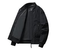 Lay U Home Men's Spring/Autumn Outdoor Windbreaker Baseball Jacket,Casual Flight Jacket-Versatile for Business Casual,Outdoor,Hiking,Cycling,Sports,Commuting,Work