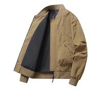 Lay U Home Men's Spring/Autumn Outdoor Windbreaker Baseball Jacket,Casual Flight Jacket-Versatile for Business Casual,Outdoor,Hiking,Cycling,Sports,Commuting,Work