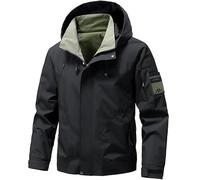 Lay U Home Men's Spring Thin Hooded Work Jacket,Youth Casual Windbreaker Coat-Versatile for Business Casual,Outdoor,Hiking,Cycling,Sports,Commuting,Work