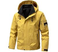 Lay U Home Men's Spring Thin Hooded Work Jacket,Youth Casual Windbreaker Coat-Versatile for Business Casual,Outdoor,Hiking,Cycling,Sports,Commuting,Work