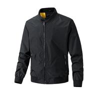 Lay U Home Men's Thin Jacket for Summer and Spring Autumn,Big Size Simple Flight Jacket,Casual-Versatile for Business Casual,Outdoor,Hiking,Cycling,Sports,Commuting,Work