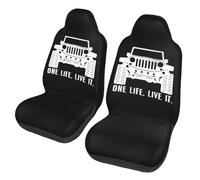 Lay U Home One Life Live It Retro Off-Road Vehicle Two-Piece Animal Pattern Car Seat Cover Car Accessory Protective Cover