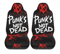 Lay U Home Punks Not Dead Print Animal Seat Cover Seat Cushion Four Seasons Car Accessories Interior for Men Car Cushion Seat Covers 2pc