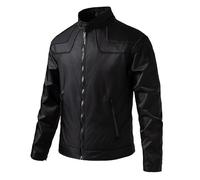 Lay U Home Spring/Autumn Men's Stand Collar Jacket,Business Casual Flight Jacket,Casual Top-Versatile for Business Casual,Outdoor,Hiking,Cycling,Sports,Commuting,Work