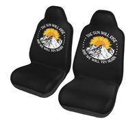 Lay U Home The Sun Will Rise and We Will Try Again Car Seat Cover Front 2 Pieces General Motors Seat Cover for Men and Women