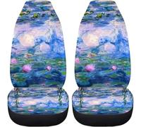 Lay U Home Van Gogh Almond Blossom Flower Car Seat Covers for Women Car Seat Mat Protector Cushion Universal Fit (Spanish translation of Fundas asiento coche Van Gogh con flor almendra para mujer...)