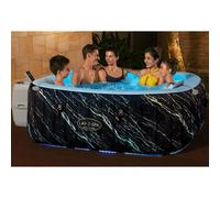 Lay-Z-Spa Florence 140 Airjet 6 Person Inflatable Spa, 180Cm, 908L, 40 C Heating, Freeze Shield, Energysense, Tritech, Blue Marble