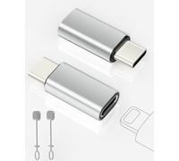 layajia 2 Pack Lightning to USB C Adapter for iPhone 15/16/16 Pro/16 Pro Max, Samsung S25, Support Charging and Data Transfer, Type C Charger Connector Cable, Not for Audio/OTG/Headphone/Square Reader