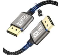 layajia 8K DisplayPort Cable 1.4 1M, DP to DP Cable Support 8K@60Hz, 4K@144Hz, 2K@240Hz, 32.4Gbps, HDCP 2.2, HDR, FreeSync, G-Sync, 3D Compatible with Gaming Monitor, PC, Graphics Card