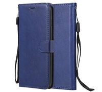Laybomo Case for Huawei P8 lite/ALE-L21 Cover Case PU Leather Wallet Soft TPU Folio Slim Flip Case Stand Magnet ID Card Slot Protective Holster Case for Huawei P8 lite/ALE-L21, Business Series (Blue)