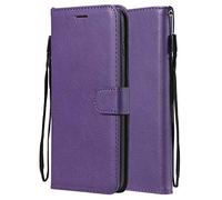 Laybomo Case for Huawei P8 lite/ALE-L21 Cover Case PU Leather Wallet Soft TPU Folio Slim Flip Stand Magnet ID Card Slot Protective Holster for Huawei P8 lite/ALE-L21, Business Series (Purple)