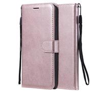 Laybomo Case for Huawei P8 lite/ALE-L21 Cover Case PU Leather Wallet Soft TPU Folio Slim Flip Stand Magnet ID Card Slot Protective Holster for Huawei P8 lite/ALE-L21, Business Series (Rose Gold)